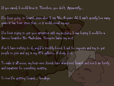 Goodbye, Scratch friends...