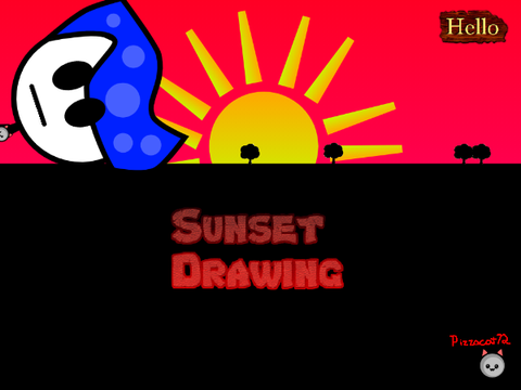 Sunset Drawing