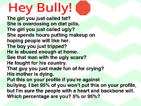 Remix this if you are against bullying PLEASE!!! remix remix remix