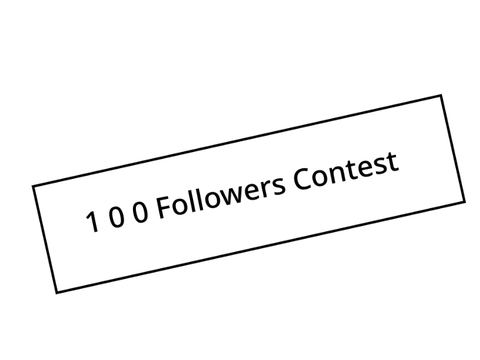 [CLOSED] 100 Followers Contest 