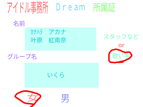 Dream     所属証 りみっくす♡