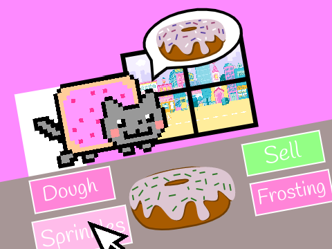 Donut shop (serve nyan cats)