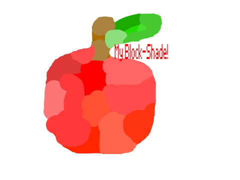 Block-shade apple
