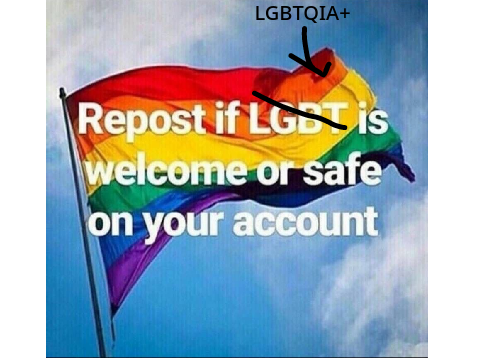Repost/remix if the LGBTQIA+ community is welcome or safe on your account remix remix remix remix