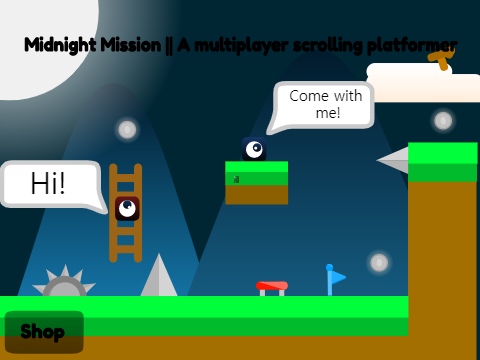 Midnight Mission || ☁️ A multiplayer scrolling platformer                     #games #all #art