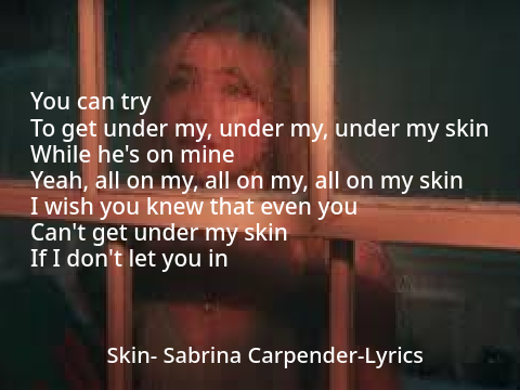 Skin-Sabrina Carpenter-Karaoke