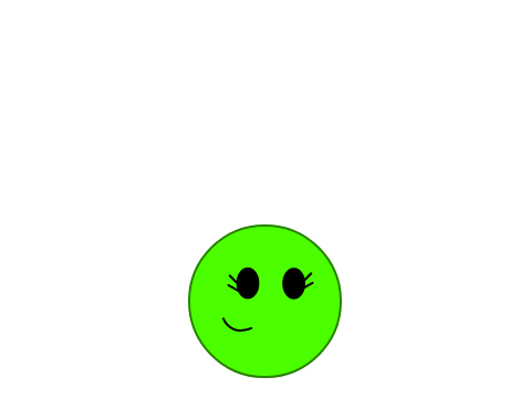 Gloria the Green Bouncy Ball