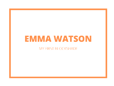 ↳ Emma Watson - Blockshade ☏