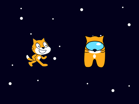 Scratch characters as among us skins