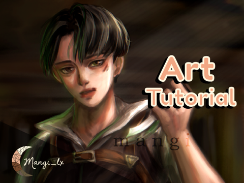 ‧☾ Levi | Art tutorial ☽‧