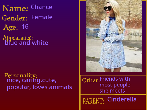 Descendants Roleplay Character Template! remix