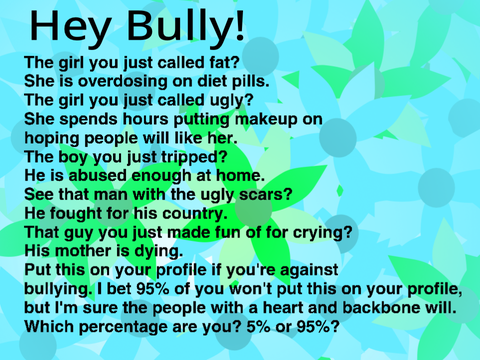 Put an end to bullying 