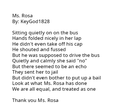 Ms. Rosa