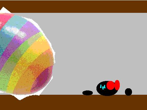 Add Your antro running from a huge Easter Egg!