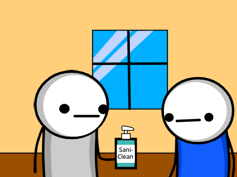 Hand Sanitizer but its not eaten