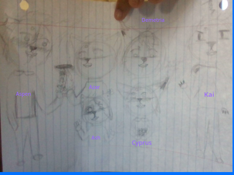 All My Ocs (Pencil and Paper)