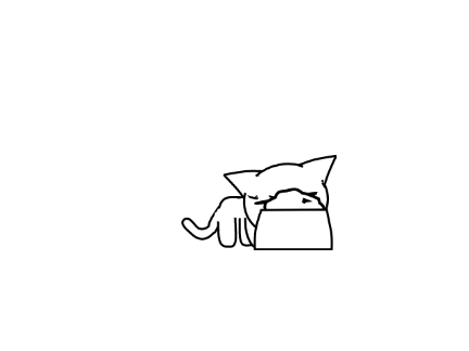 sketchy cat: food clip