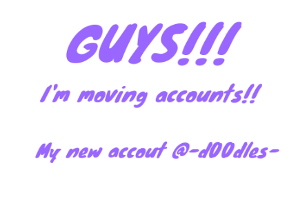 Moving accounts!