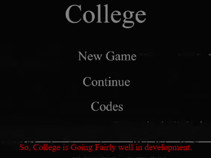 College Menu/Devlog #1