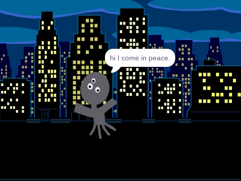 talk to an alien 