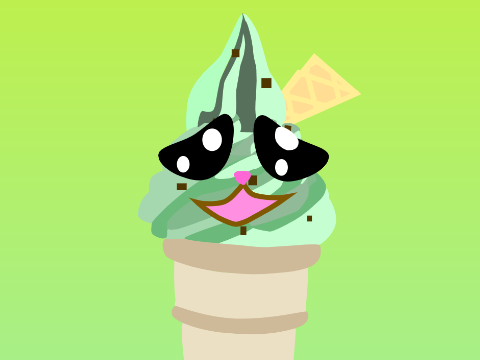 This Is A Remix- Ice-Cream Blockshade But It's Mint And Kawawii