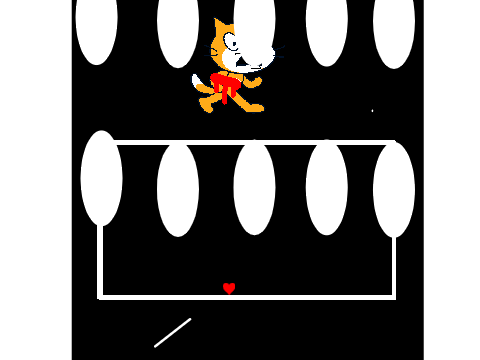 ScratchTale Scratch cat fight better, (for sans the skelly