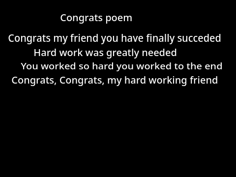 poem entry