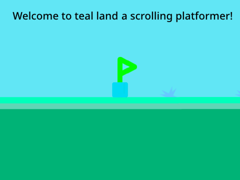 || teal land || a scrolling platformer #all #animations #art #games #music #stories #tutorials