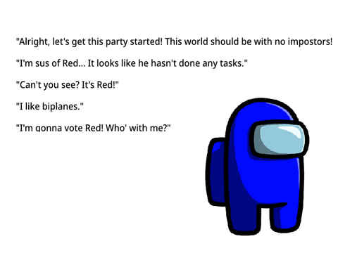 Blue Voice acting uvu