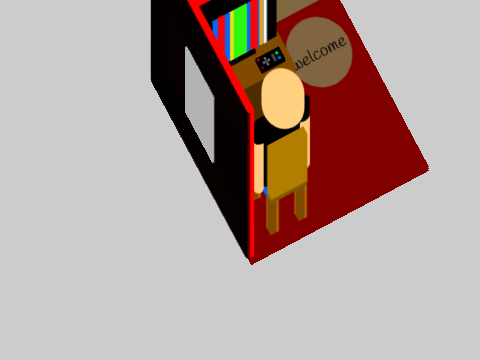 3D Person Watching TV