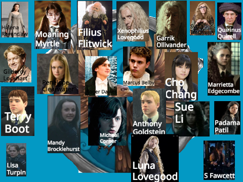 Known Ravenclaws in canon