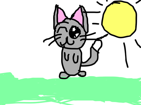 Kitty goes mew mew