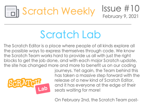 Issue #10 - Scratch Lab