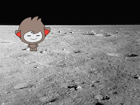 Vesoljec na luni