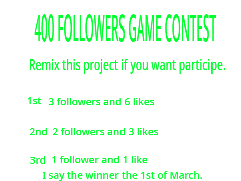 400 FOLLOWERS GAME CONTEST! [OPEN] #CONTEST