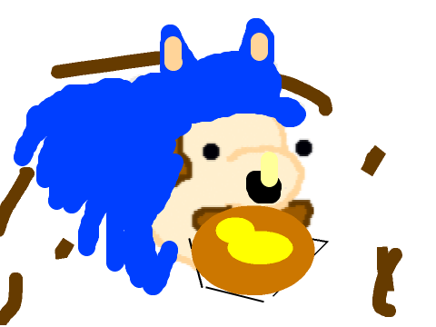HE EATS FAST