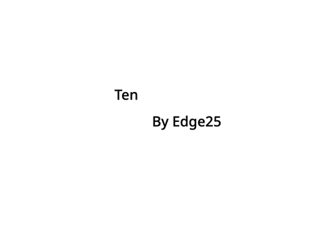 Edge25 - Ten (Original Wonky Beat)