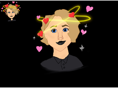 My first drawing of people’s bitmoji’s