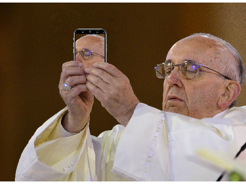 Pope Francis Takes A Selfie