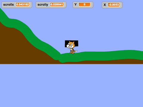 platformer with scrolling