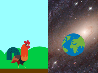 sky and space animation 