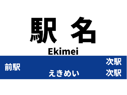 埼玉南部鉄道使用予定駅名標