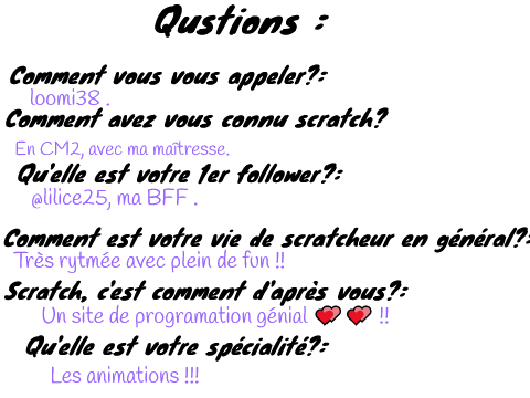 Fiche de question pour l'interviews remix