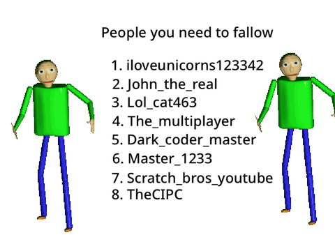 People you need to fallow.