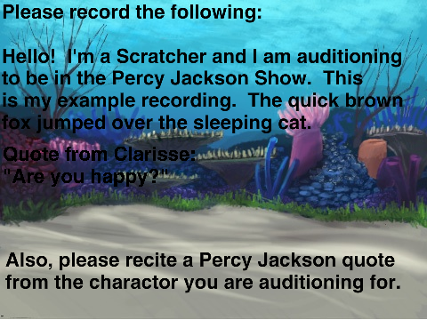 Percy Jackson Show Auditions! remix