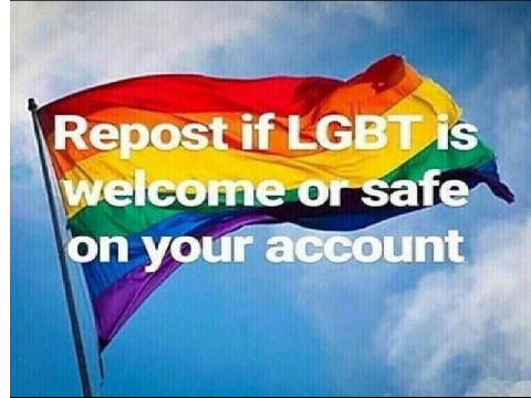 Repost/remix if the LGBTQ+ community is welcome or safe on your account remix remix remix rem… remix