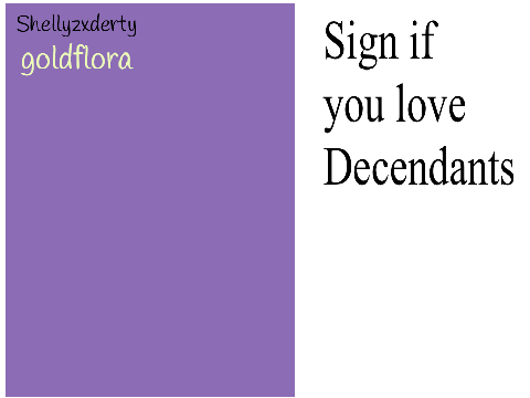 Sign if u love Decendants remix