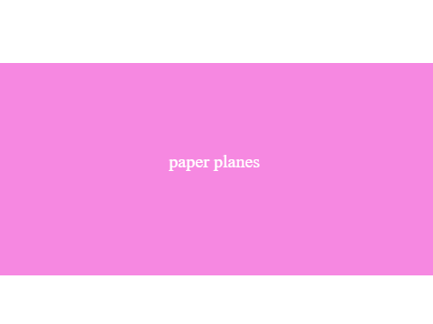 paper planes // valentine's special