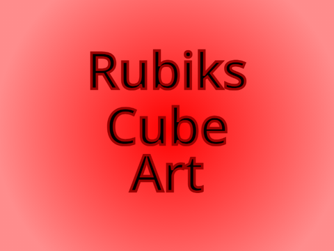 Rubiks Cube Art
