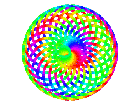 Rainbow circle-Pen animation